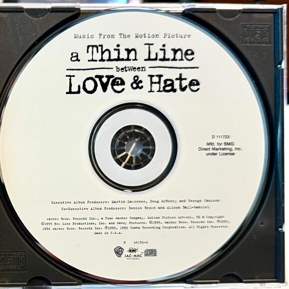 a THIN LINE between LOVE & HATE CD Motion Picture Soundtrack H-Town and R. Kelly - Picture 4 of 6